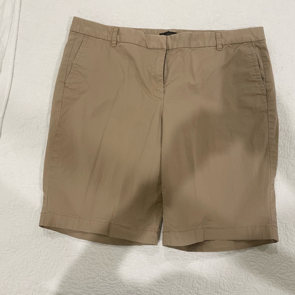 J Crew khaki bermuda shorts size 14.